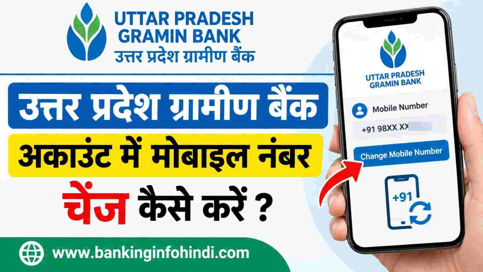 How to Change Mobile Number in Uttar Pradesh Gramin Bank