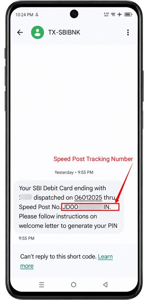 SBI ATM Card Tracking Online